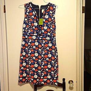 NWT Kate Spade Adorable Navy Flowered Dress